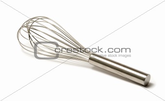 beautiful silver whisk
