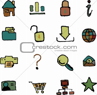 website and internet icons 