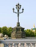 Moscow, lanterns: (1) at a temple of the Christ of the Savior