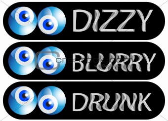 Googly Blurry Eye Buttons