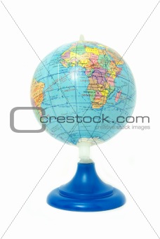  globe on white 