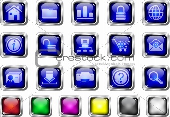 website and internet icons