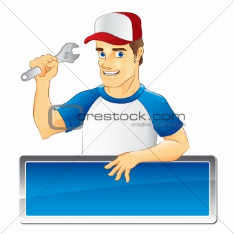 Mechanic with Red Hat