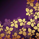 Vector lilac floral background
