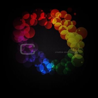 abstract glowing background - vector illustration 