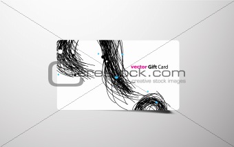 Vector colored business card.