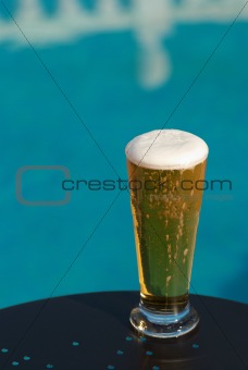 Poolside beer