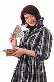 woman with money