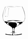 Vector illustration of cocktail glass
