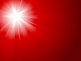 Red light burst with white star