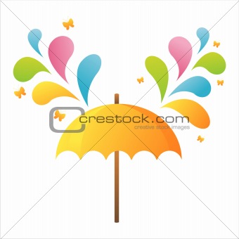 umbrella with splash