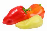 Only three sweet fresh peppers