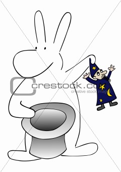 rabbit and magician