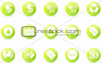 Sale and Shopping icons 