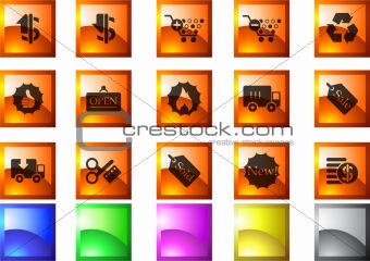 Sale and Shopping icons 