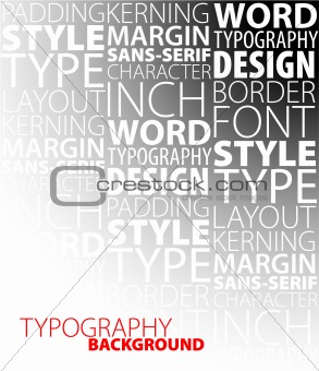 design and typography background