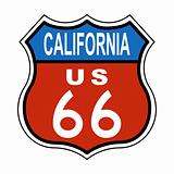 California Route US 66 Sign
