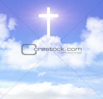 Cross on cloud