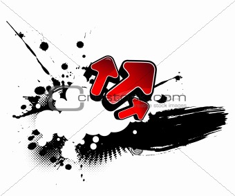 Abstract illustration with arrows.