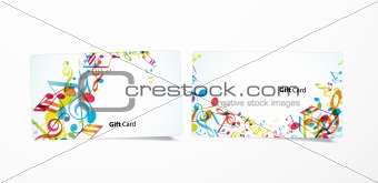 Vector colored business cards.