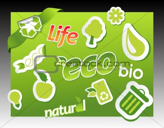 Set of ecology icons.