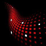 3d abstract dynamic red background