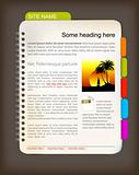 Web site template - Open notepad