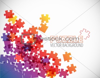 Abstract puzzle background