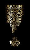 Golden sale discount poster