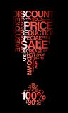 Red sale discount poster