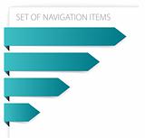 Paper arrows - modern navigation items
