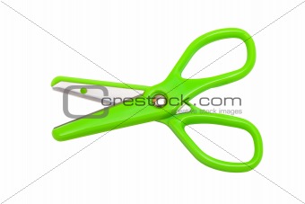 Modern green scissors