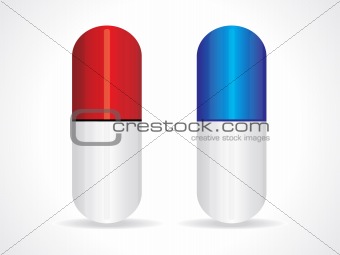 red  & blue capsule