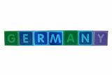 germany in toy block letters