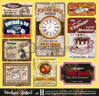 Vintage Labels - Set 11