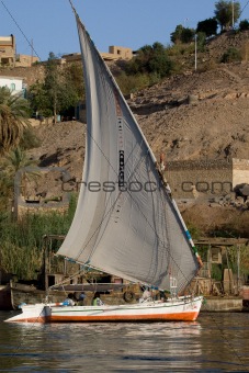 Nile River near Aswan, Egypt