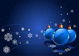 Abstract Blue Christmas Background