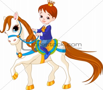 Little prince on horse