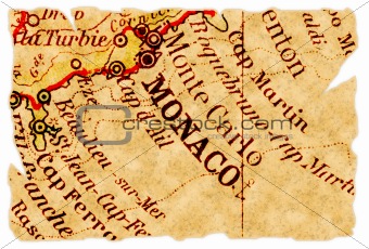 Monaco old map