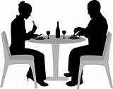dining silhouettes
