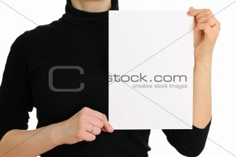 empty sheet of paper