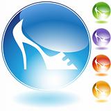 Thin Heel Shoe Crystal Icon
