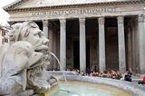 Fountain and Pantheon - Rome