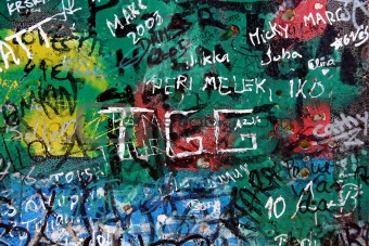 Berlin wall close-up