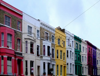 Colorized buildings