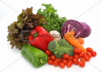 Colorful fresh group of vegetables