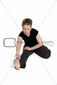 Woman Doing A Stretch