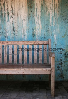 Grunge bench