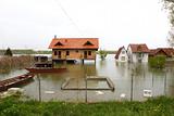flooded homes