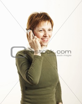 young woman mobile phone